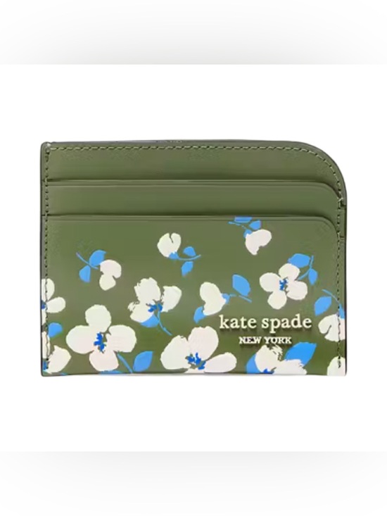 kate spade Handbags - Kate Spade Devin Embossed Painterly Blooms Leather Card Holder